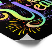 Happy New Year 2026 Nieuwjaarsfeest Matching Poster (Hoek)