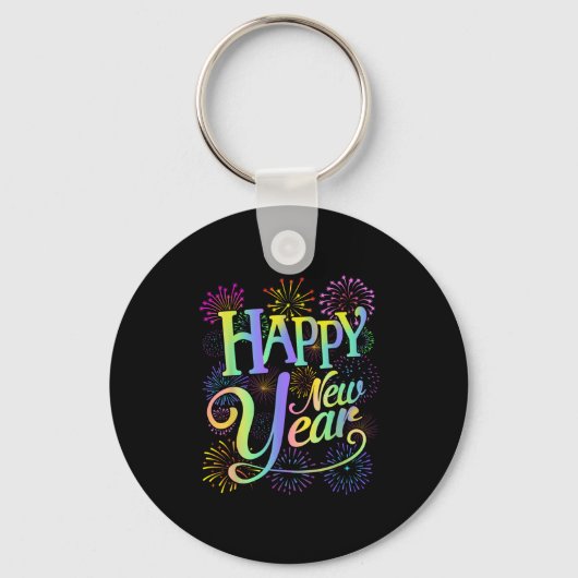 Happy New Year 2026 Nieuwjaarsfeest Matching Sleutelhanger (Voorkant)