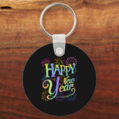 Happy New Year 2026 Nieuwjaarsfeest Matching Sleutelhanger (Voorkant)