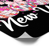 Happy New Year 2026 Nk Coquette Bow Disco Ball Fir Poster (Hoek)