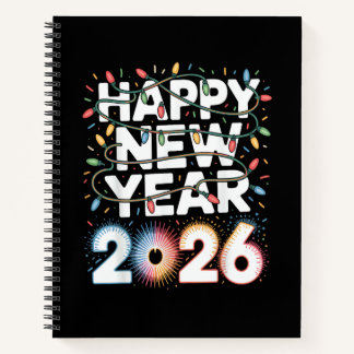 Happy New Year 2026 Notitieboek