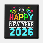 Happy New Year 2026 Nye Party - Funny New Years Ev Magneet (Voorkant)