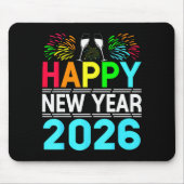 Happy New Year 2026 Nye Party - Funny New Years Ev Muismat (Voorkant)