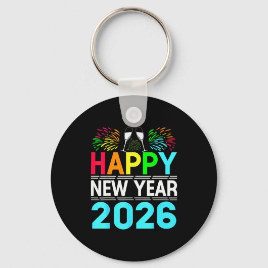 Happy New Year 2026 Nye Party - Funny New Years Ev Sleutelhanger (Voorkant)