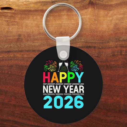 Happy New Year 2026 Nye Party - Funny New Years Ev Sleutelhanger (Voorkant)