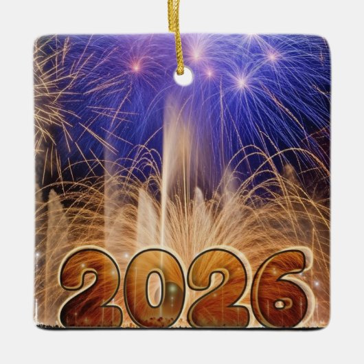 Happy New Year 2026 Ornament (Voorkant)