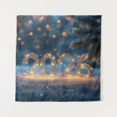 happy new year 2026 party backdrop wandkleed (Voorkant)