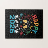 Happy New Year 2026 Party Funny New Years Eve 2026 Legpuzzel (Horizontaal)
