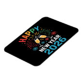 Happy New Year 2026 Party Funny New Years Eve 2026 Magneet (Linkerzijde)