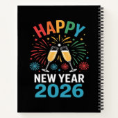 Happy New Year 2026 Party Funny New Years Eve 2026 Notitieboek (Achterkant)
