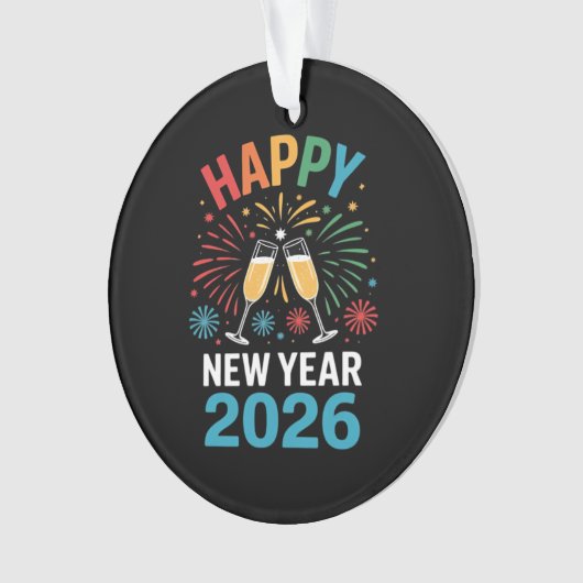 Happy New Year 2026 Party Funny New Years Eve 2026 Ornament (voorkant)