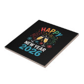 Happy New Year 2026 Party Funny New Years Eve 2026 Tegeltje (Zijkant)
