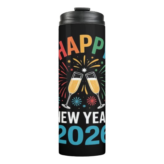 Happy New Year 2026 Party Funny New Years Eve 2026 Thermosbeker (Voorkant)