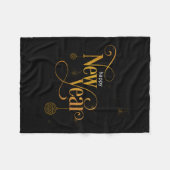 Happy New Year 2026 Party Gift Tee  Fleece Deken (Voorkant (Horizontaal))