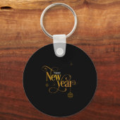 Happy New Year 2026 Party Gift Tee  Sleutelhanger (Voorkant)