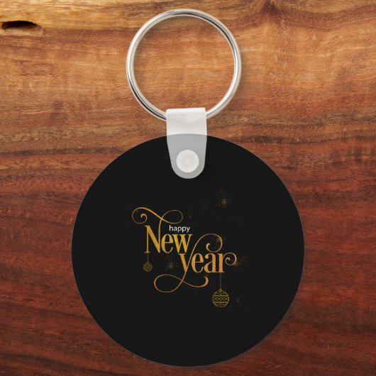 Happy New Year 2026 Party Gift Tee  Sleutelhanger (Voorkant)