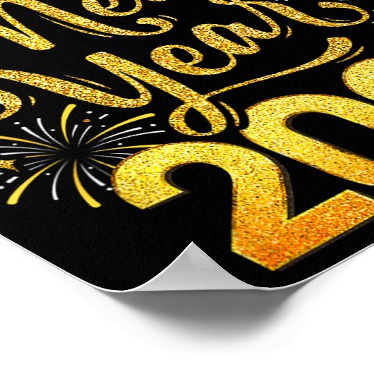 Happy New Year 2026 Party New Years Eve Holiday  Poster (Hoek)