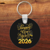 Happy New Year 2026 Party New Years Eve Holiday  Sleutelhanger (Voorkant)