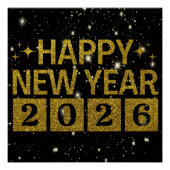 Happy New Year 2026 Perfect Poster (Voorkant)