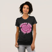 Happy New Year 2026 Pink Snowy Spiral T-Shirt (Voorkant volledig)