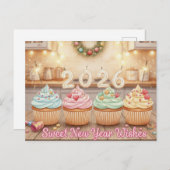 HAPPY NEW YEAR 2026 Postcard Briefkaart (Voorkant / Achterkant)