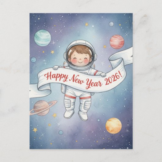 HAPPY NEW YEAR 2026 Postcard Briefkaart (Voorkant)