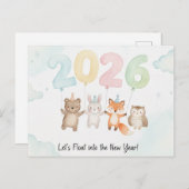 HAPPY NEW YEAR 2026 Postcard Briefkaart (Voorkant / Achterkant)