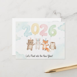 HAPPY NEW YEAR 2026 Postcard Briefkaart