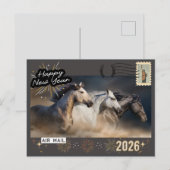 Happy New Year 2026 Postcard Briefkaart (Voorkant / Achterkant)