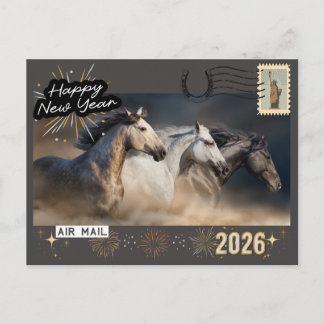 Happy New Year 2026 Postcard Briefkaart