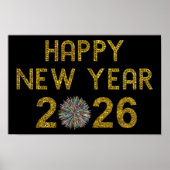 Happy New Year 2026 Poster (Voorkant)