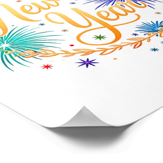 Happy New Year 2026  Poster (Hoek)