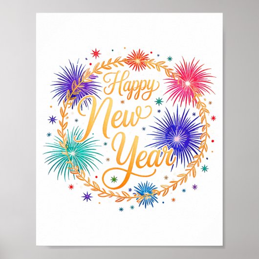 Happy New Year 2026  Poster (Voorkant)
