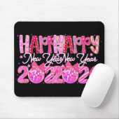 Happy New Year 2026 Preppy New Years Nk Coquette B Muismat (Met muis)
