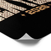 Happy New Year 2026 Retro Leopard New Years Eve Pa Poster (Hoek)