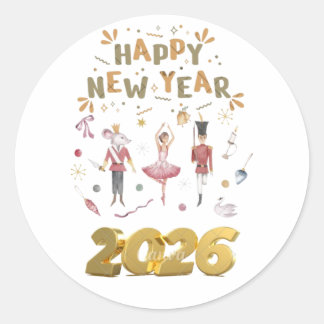 happy new year 2026 ronde sticker