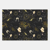 Happy New Year 2026 Seamless Pattern Inpakpapier Vel (Voorkant 3)