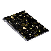 Happy New Year 2026 Seamless Pattern Notitieboek (Rechterzijde)