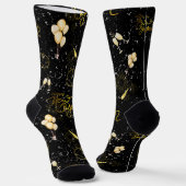 Happy New Year 2026 Seamless Pattern Sokken (Gebogen)