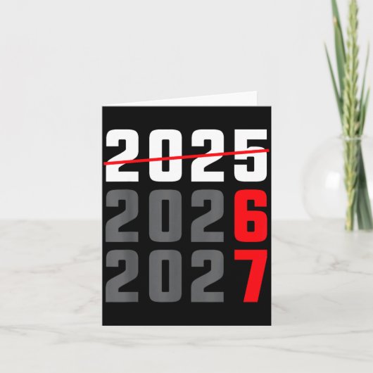 Happy New Year 2026 Shirt Six Seven 67 Meme Gen Al Kaart (Voorkant)