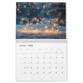 happy new year 2026 snowy calm kalender (Jan 2026)