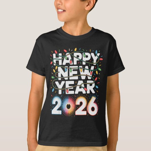 Happy New Year 2026 Sparkle Shirt For Women  (Voorkant)