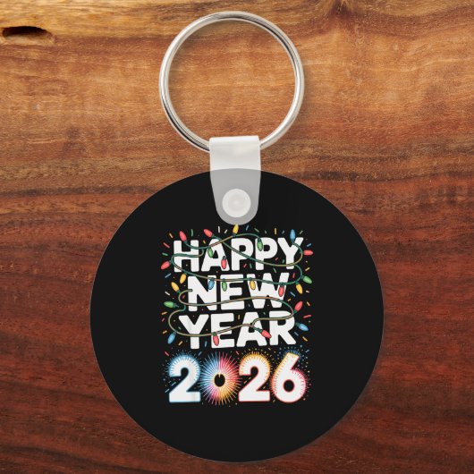 Happy New Year 2026 Sparkle Shirt For Women  Sleutelhanger (Voorkant)
