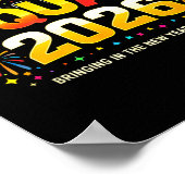 Happy New Year 2026 Squad Crew Fireworks Family Ma Poster (Hoek)