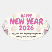 Happy New Year 2026 Sticker (Voorkant)