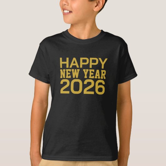 Happy New Year 2026 T-Shirt (Voorkant)