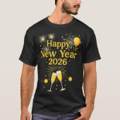 Happy New Year 2026  T-shirt (Voorkant)
