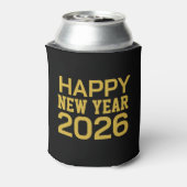 Happy New Year 2026 T-Shirt Blikjeskoeler (Blikje Achterkant)