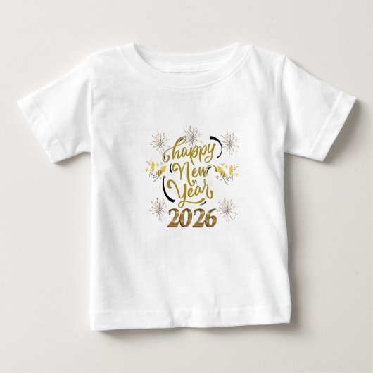 Happy New Year 2026 toddler T-Shirt (Voorkant)