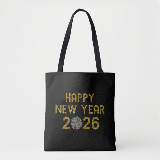 Happy New Year 2026 Tote Bag (Voorkant)